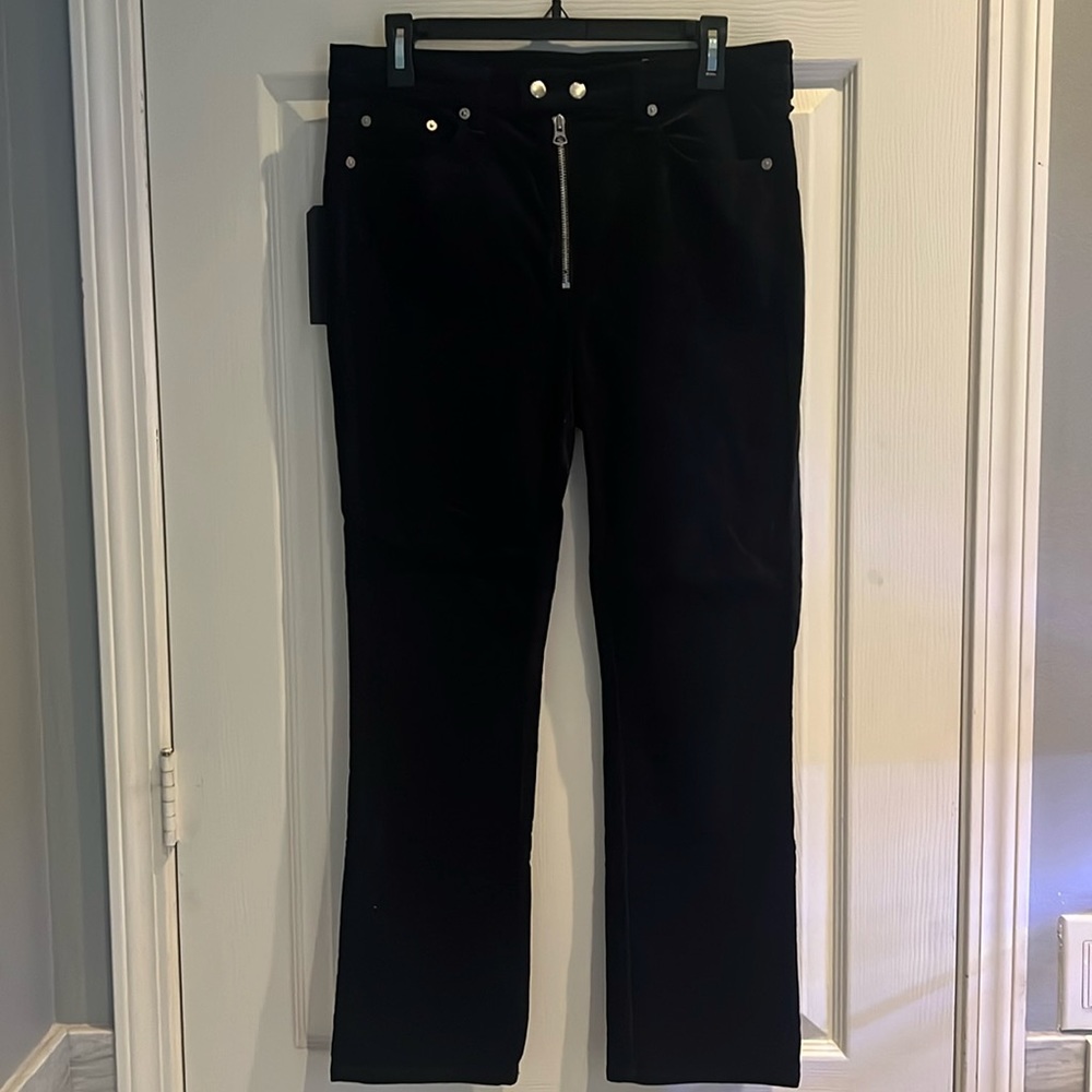 Rag and Bone NWT Dark navy velvet ankle pants